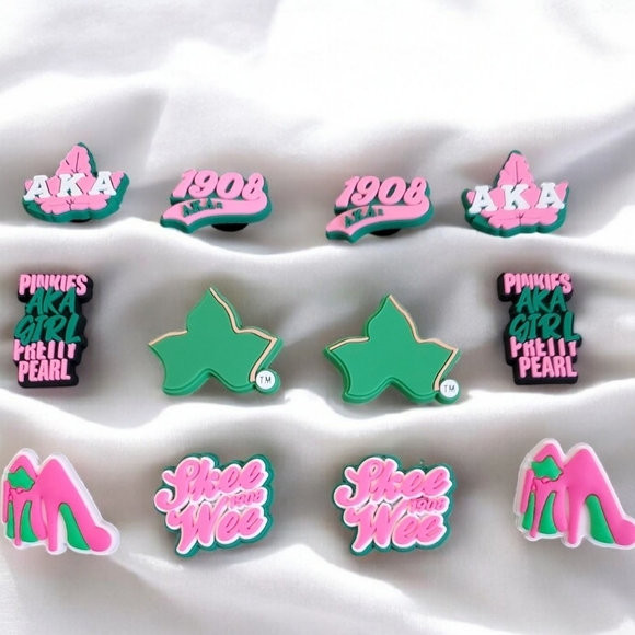 AKA Sorority Croc Charms - Picture 1 of 2